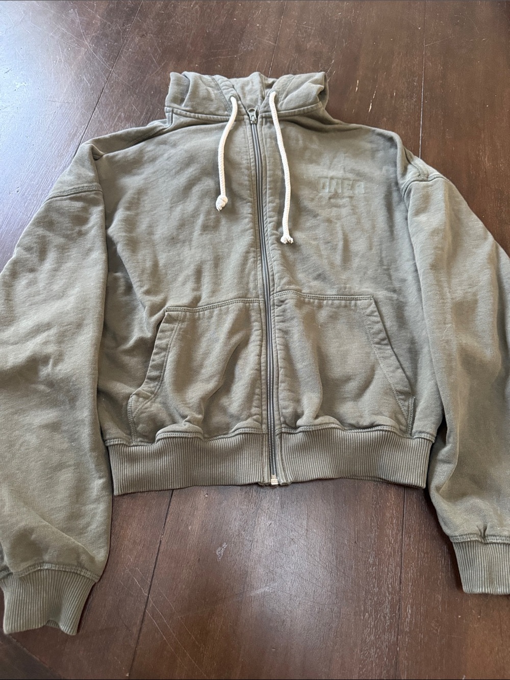 Oner Active Olive Green Full-Zip Hoodie Jacket